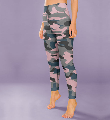 pink camo athleisure wear leggings 