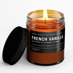 french vanilla all natural candle