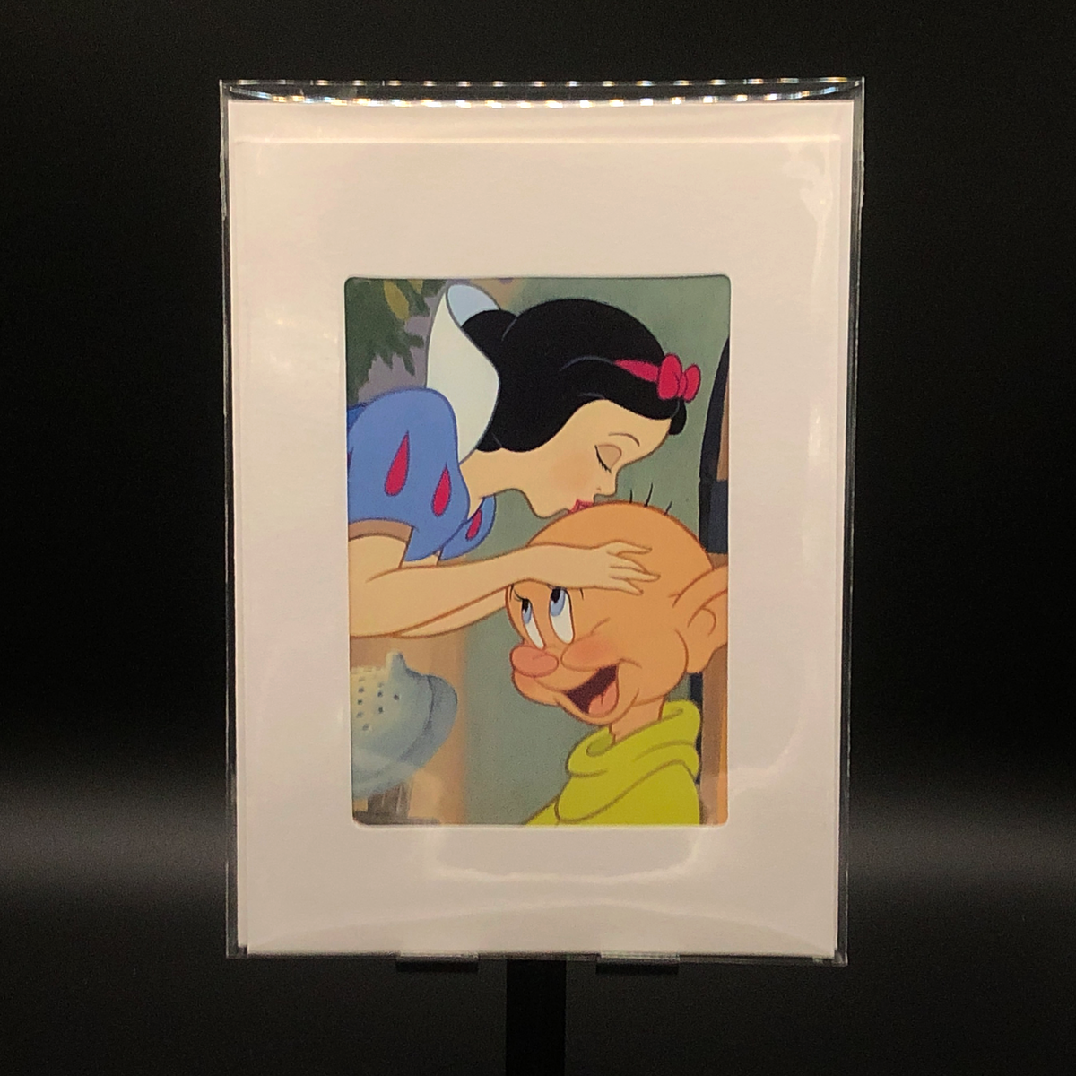 Handmade Disney Greeting Card Snow White Kissing Dopey Canadas Disney Connection 