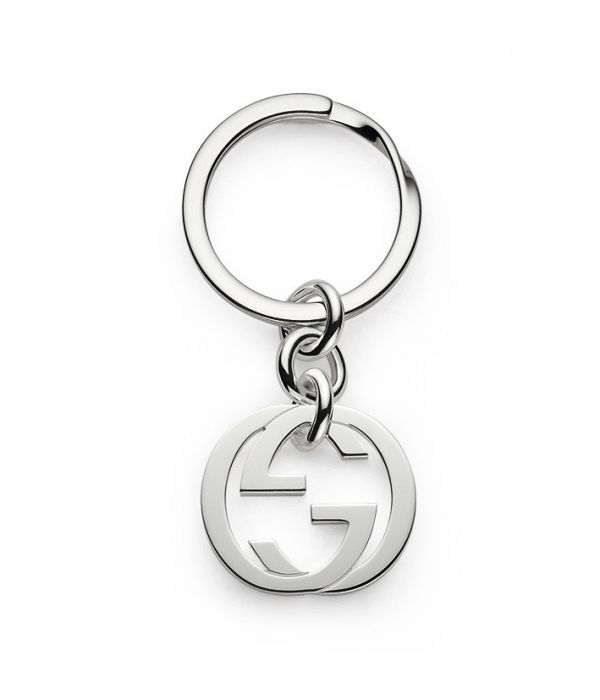 Gucci Silver Britt Double G Key Ring – 