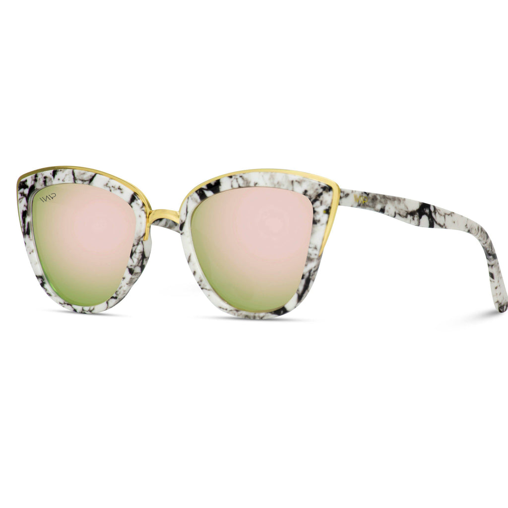 Nick - Square Modern Flat Lens Polarized Mirrored Sunglasses – Evie Marie's