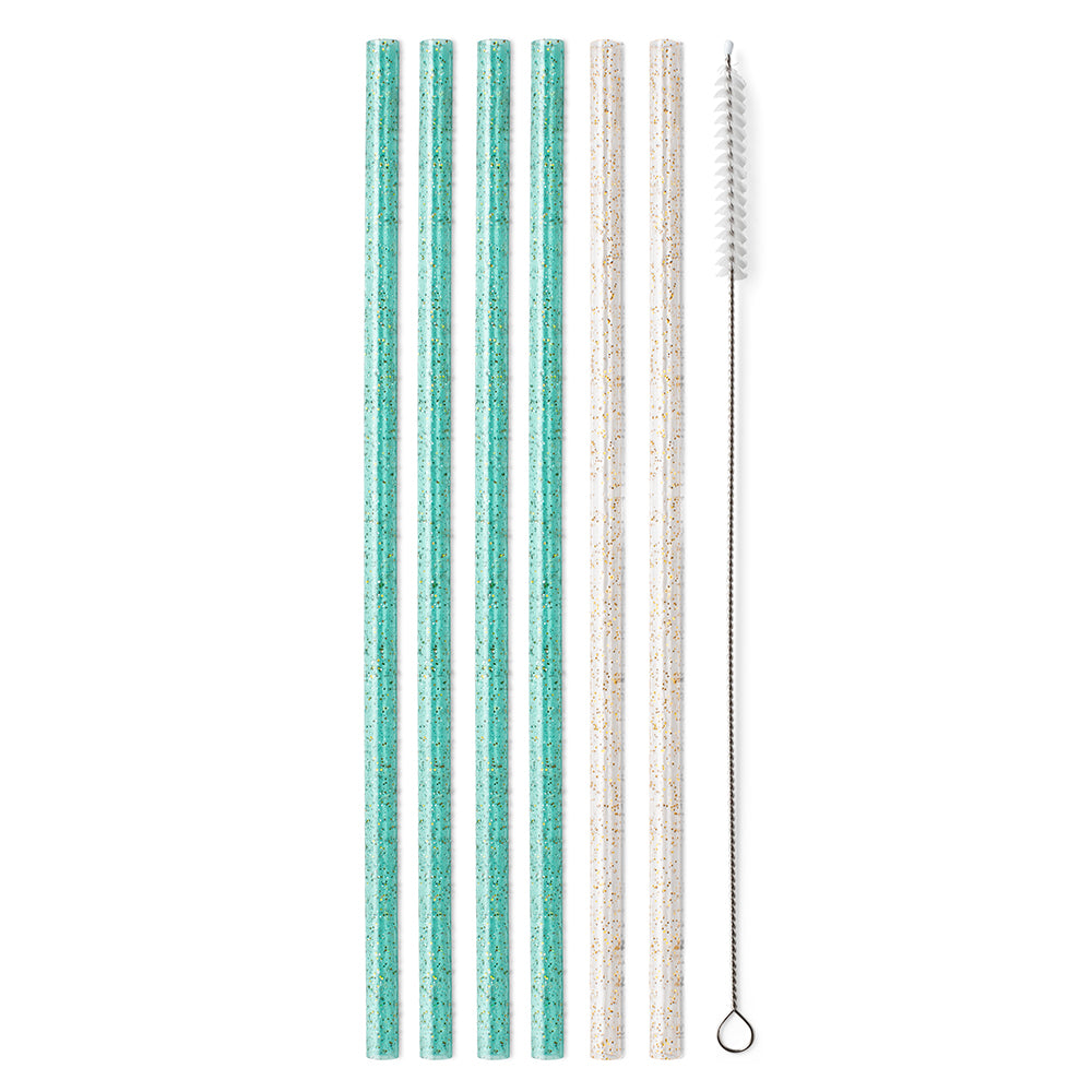 11 Bright Color Reusable Straws : Set of 24 Straws - Exit9 Gift Emporium