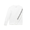 A white Shopify Supply Entrepreneur Long Sleeve shirt with the word Entrepreneur in black on the sleeve.