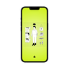 Product image of a mobile wallpaper showing a developer character with their work accessories.