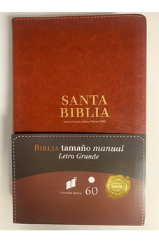 Biblia RVR 1960 Letra Grande Tamaño Manual Café