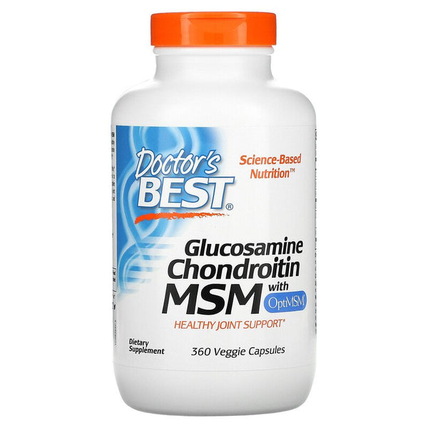 Doctor's Best, Glucosamine Chondroitin MSM with OptiMSM, 360 Veggie Capsules