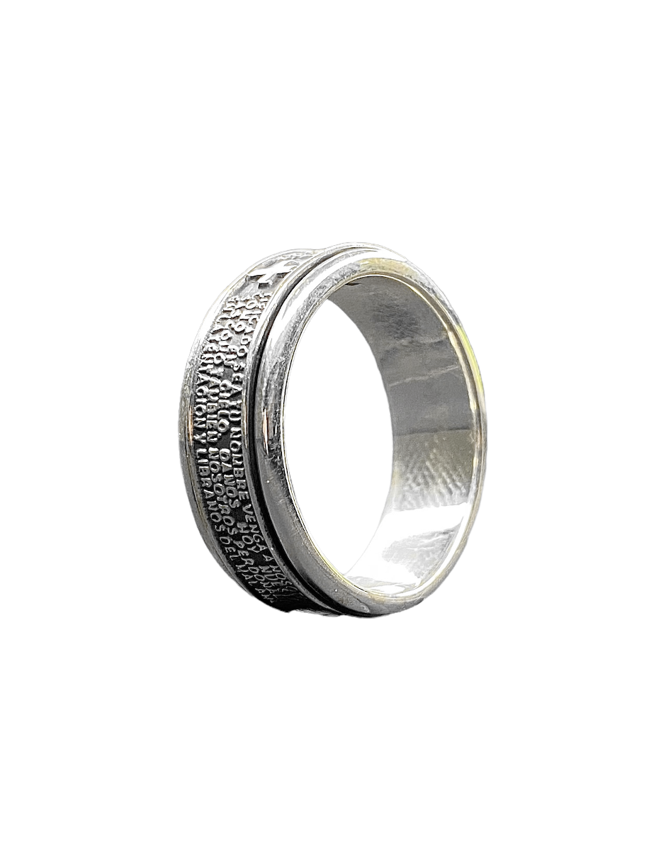 ANILLO PADRE NUESTRO – Plata Clara´f