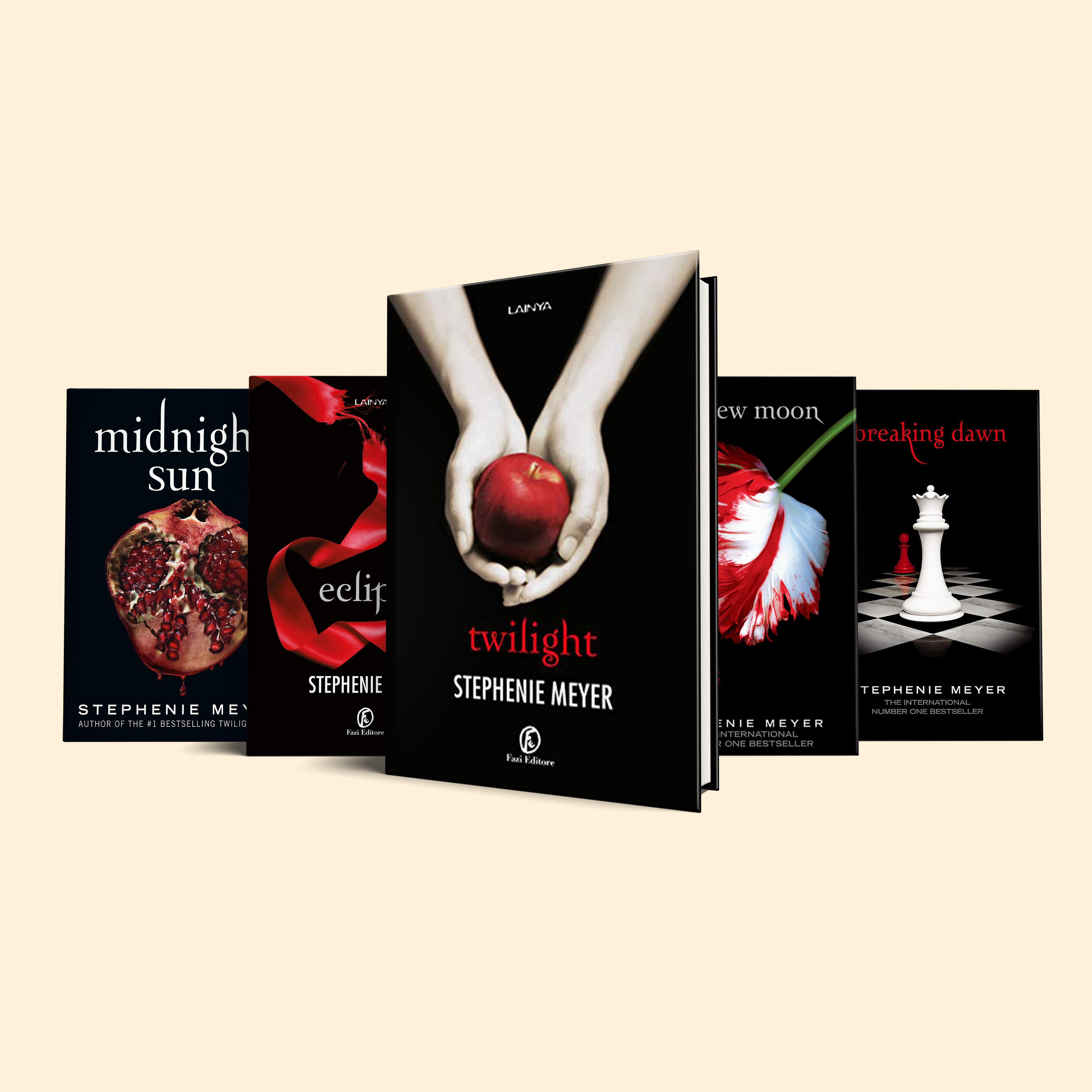 Twilight books(Twilight, New Moon, Eclipse,Breaking Dawn,Midnight Sun) –  Booksondemand
