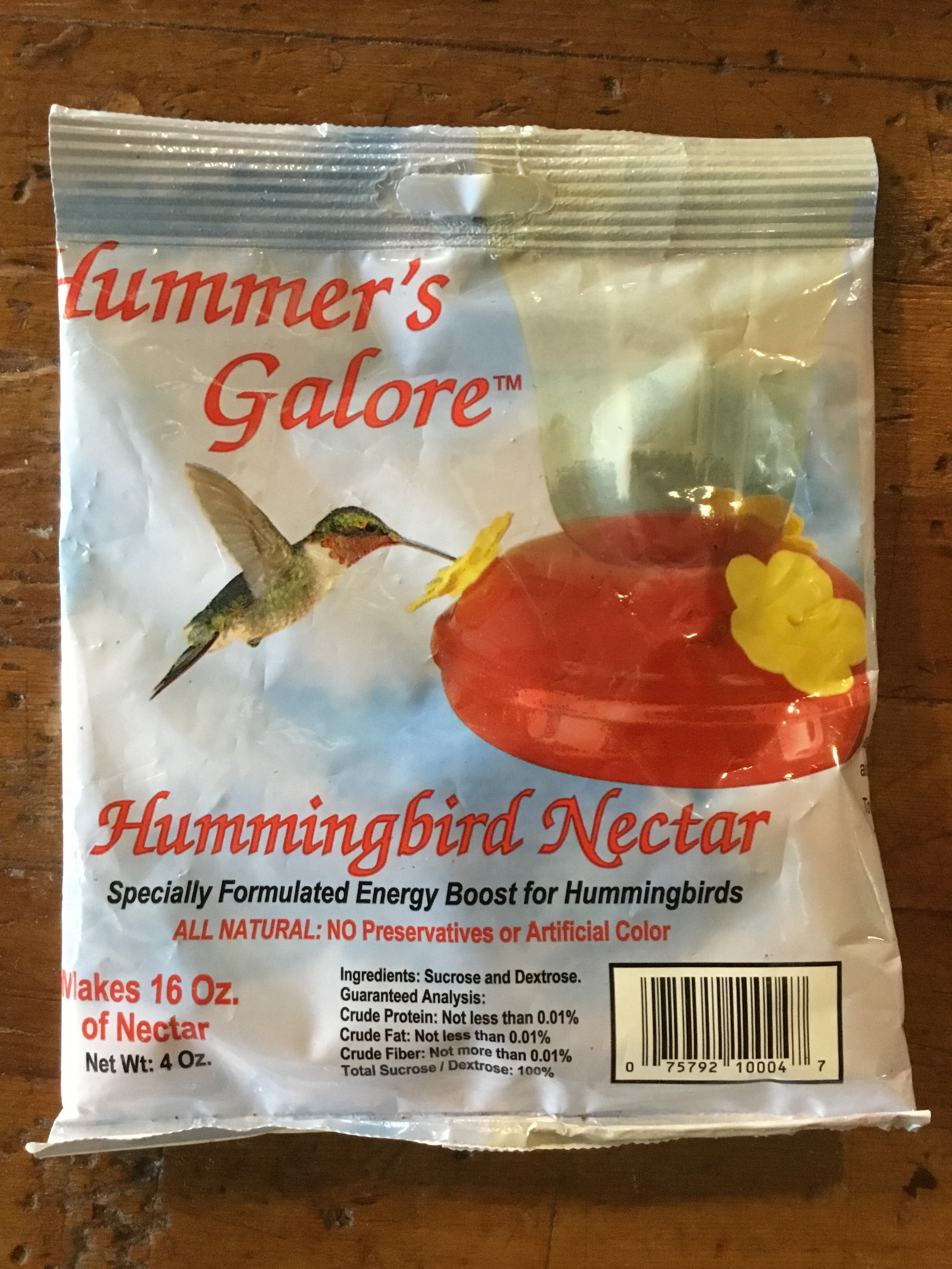 hummer's galore nectar