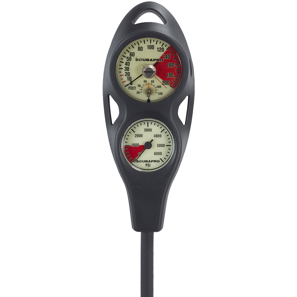 Scubapro 2 Gauge Console Pressure And Depth Gauge Imperial Scuba