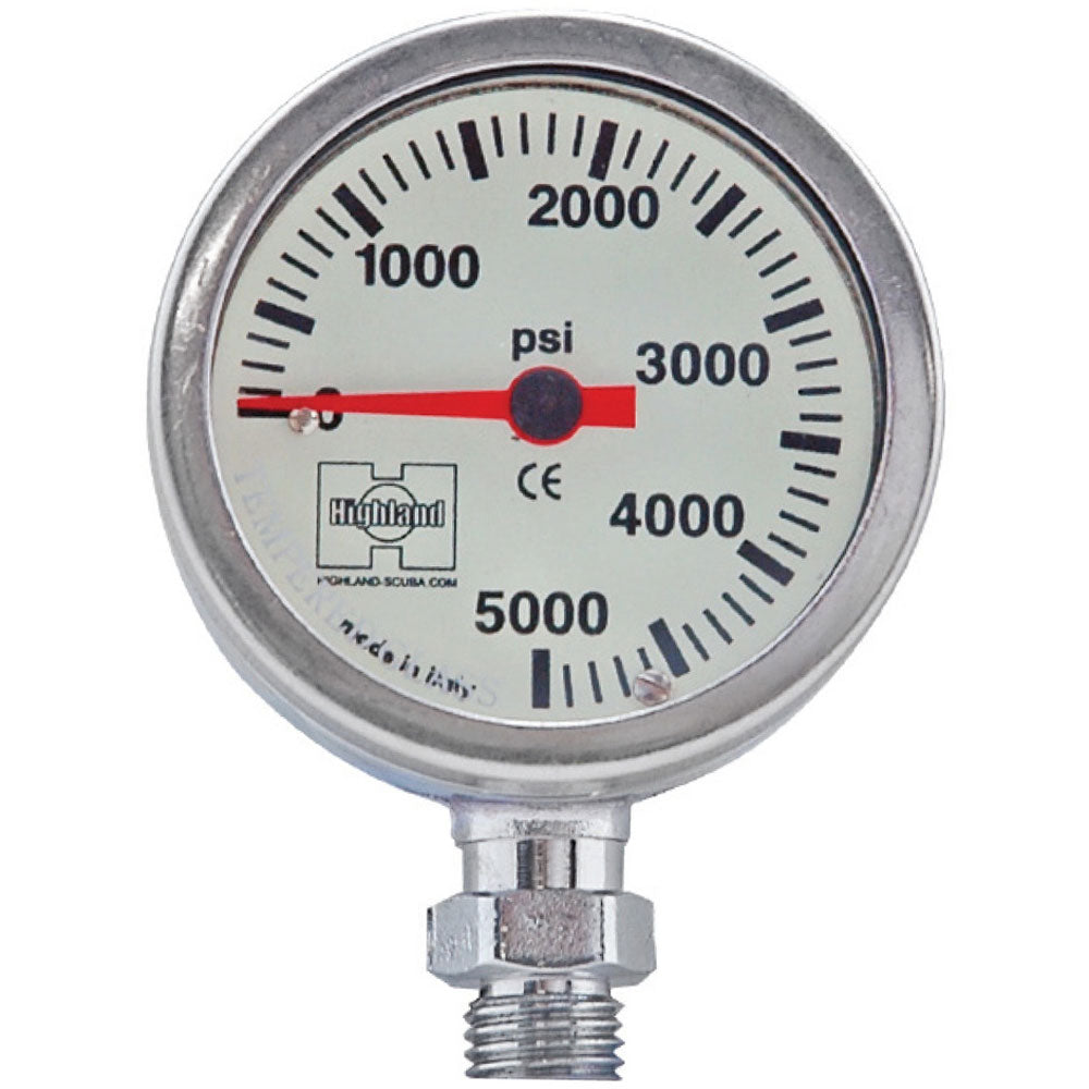 Highland by XS Scuba Brass/Glass Pressure Gauges Scuba