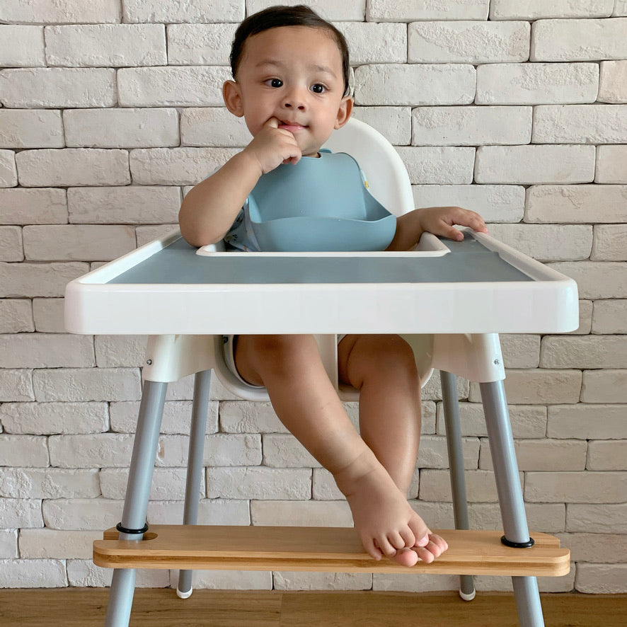 bamboo adjustable highchair footrest