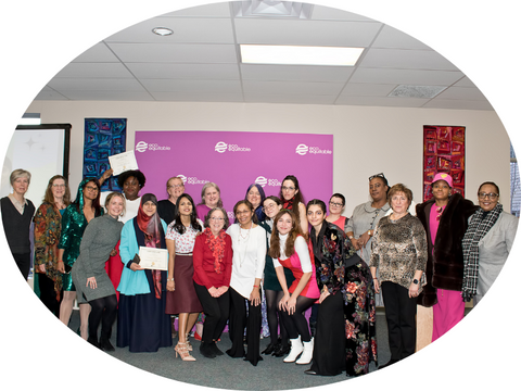 The EcoEquitable staff, volunteers, instructors, and graduates pose for a picture at Graduation Day, Dec 2023!