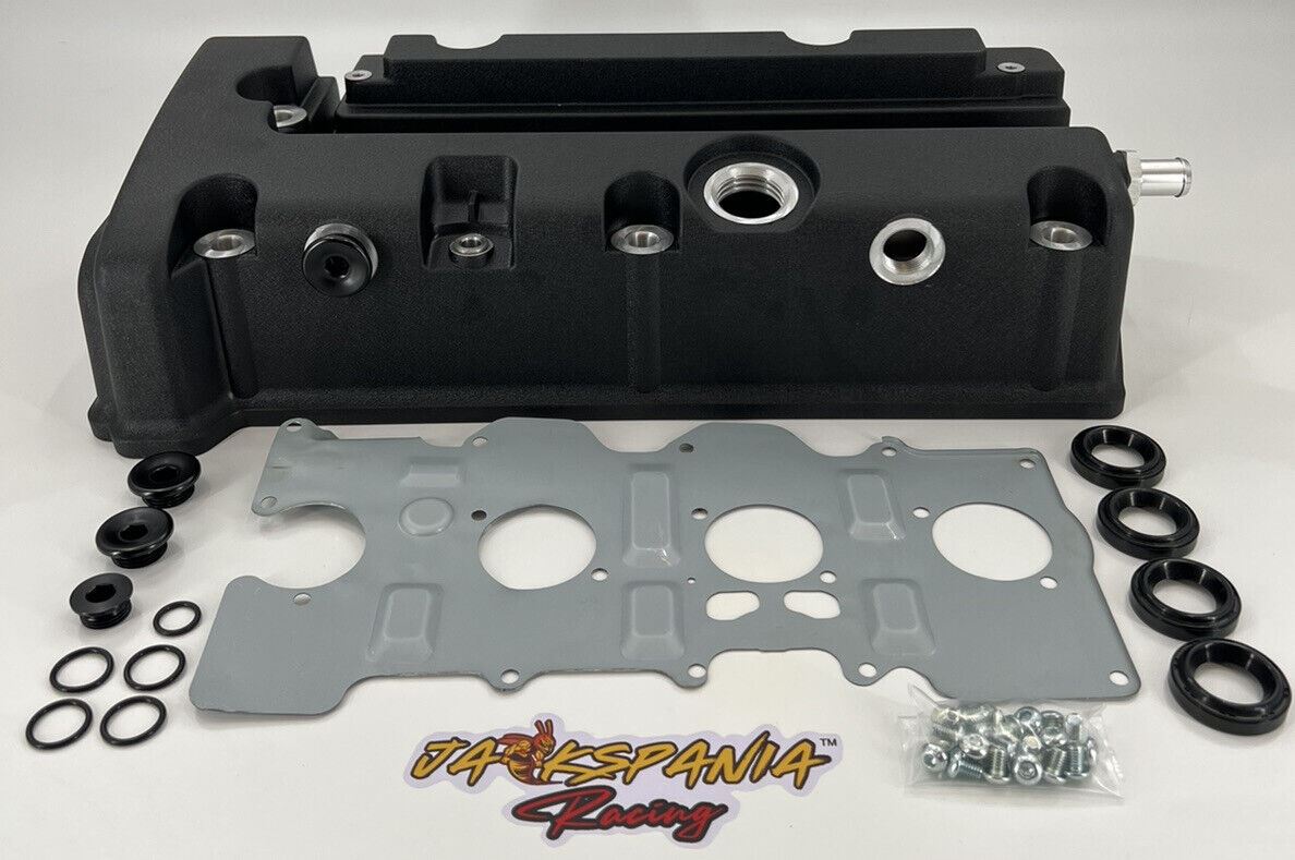 Cast Aluminum K Series Vented Valve Cover Baffle K20 K24 AN10 For Honda Acura - JackSpania Racing product image