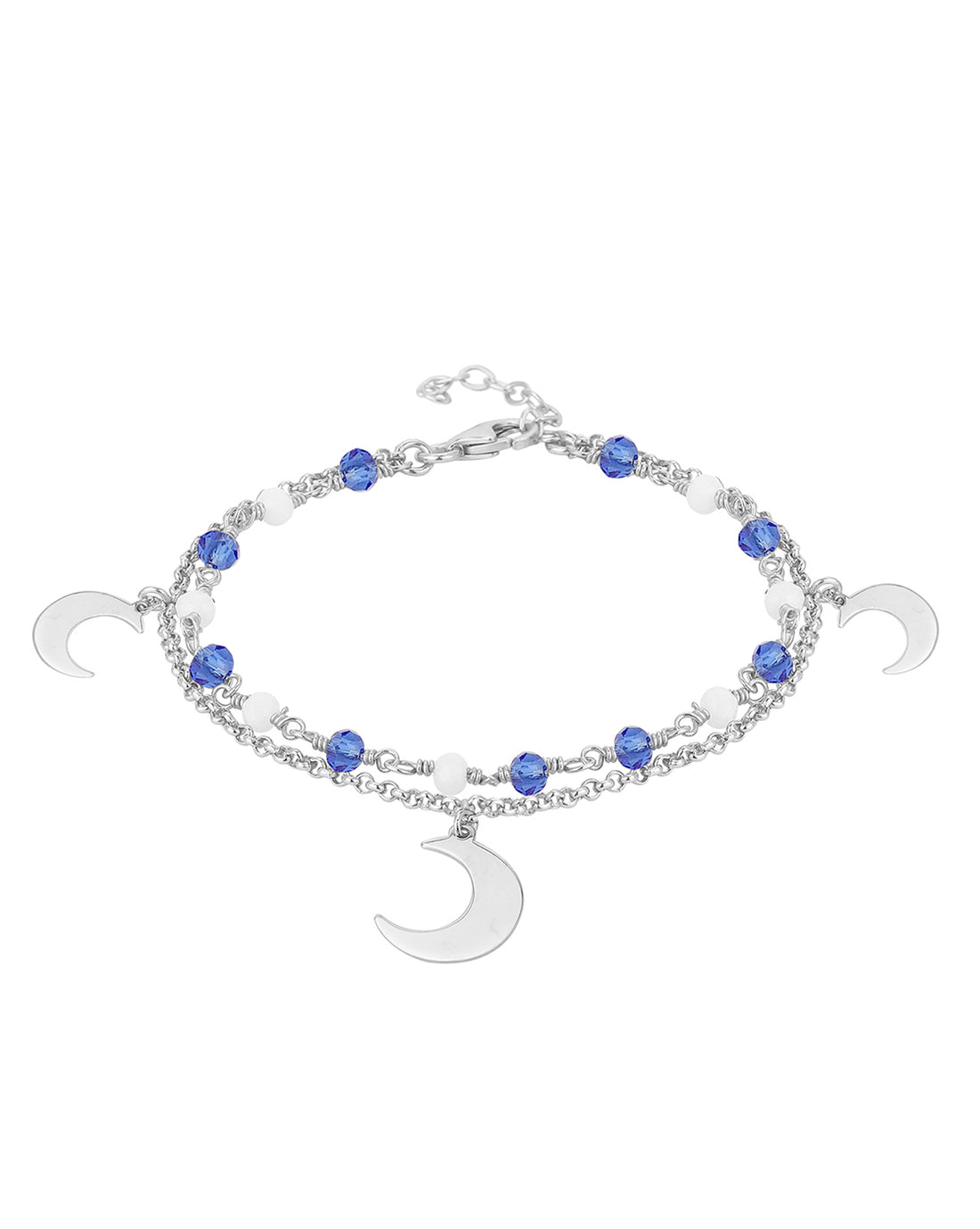 Carlton London Rhodium Plated Heart Charm Bracelet for Women – Carlton  London Online