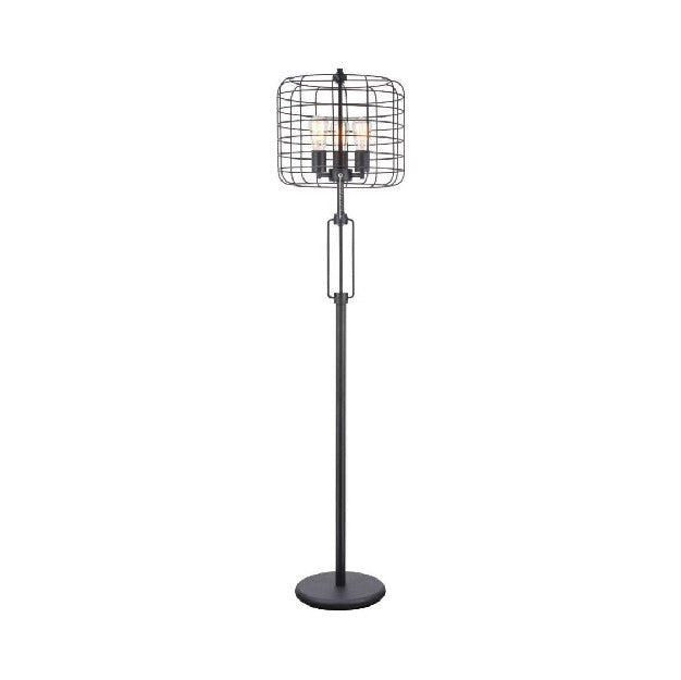 black floor lamp