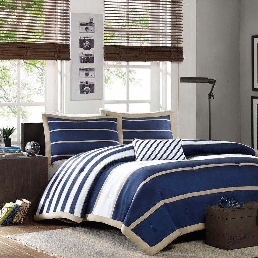 Ashton Twin/Twin XL Comforter Set Navy
