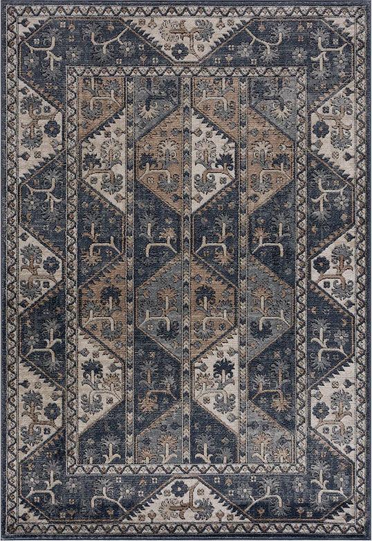 Shop Harley 4x6 Area Rug Blue & Cream, Indoor Rugs