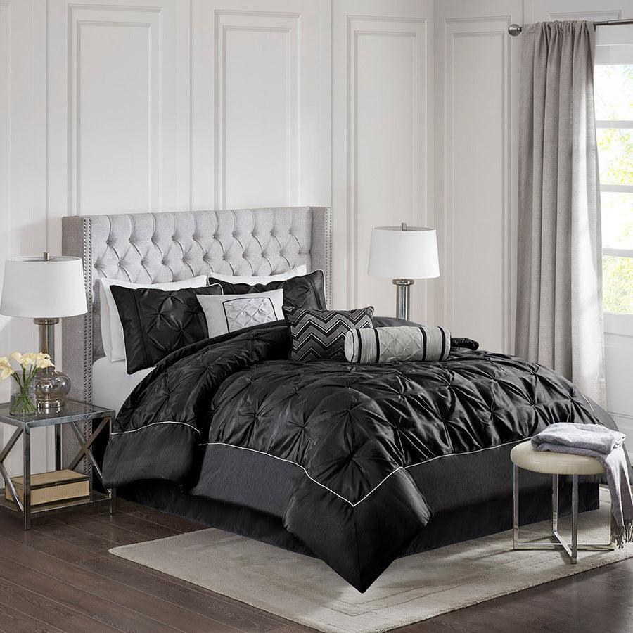 Shop Laurel 7 Piece Tufted Comforter Set Taupe | Comforters