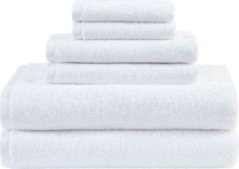 Shop Adrien Super Soft 6 Piece Cotton Towel Set Silver