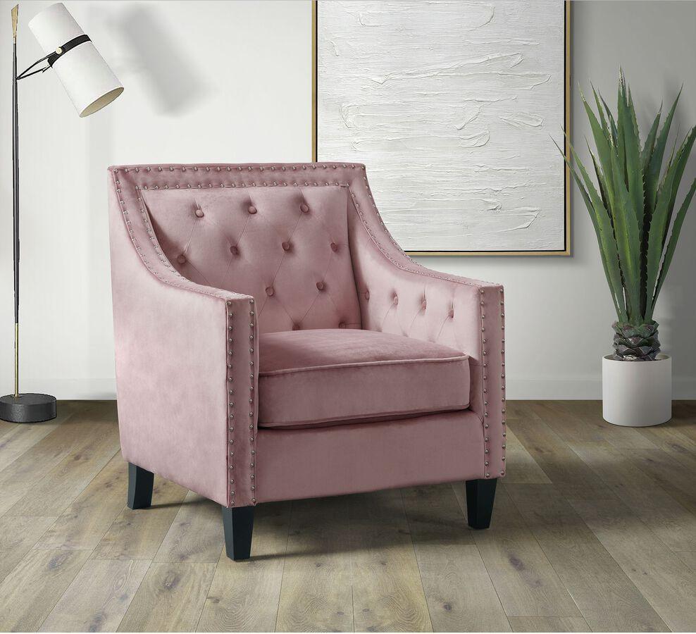 Shop Picket House Furnishings Teagan Chair Blush | Accent Chairs | CasaOne