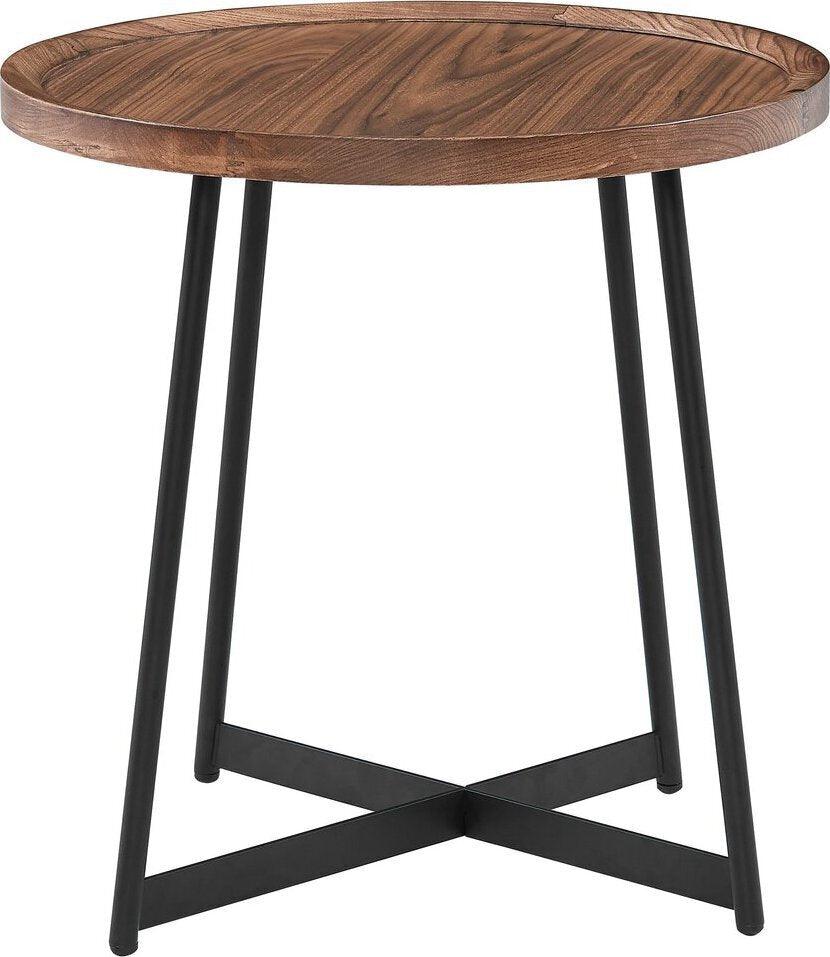 Shop Niklaus 47 Oval Coffee Table in Oak and Black Base
