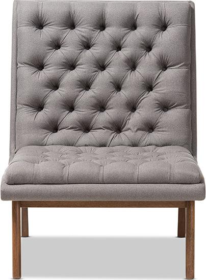 Shop Baxton Studio Cayla Mid Century Modern Gray Fabric and