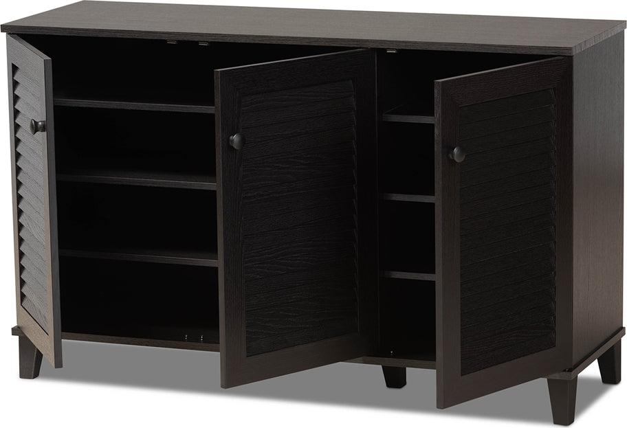 Shop Baxton Studio Harding Espresso Shoe Storage Cabinet Shoe