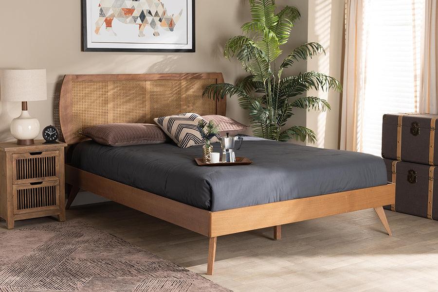 Shop Giuseppe King Bed Walnut Brown Beds CasaOne