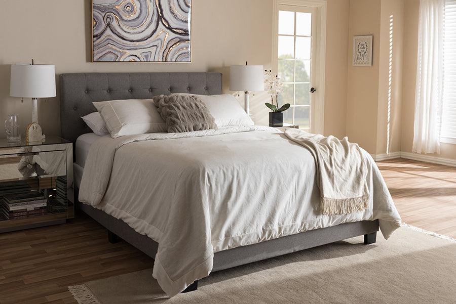 Shop Katherine King Bed Gray Beds CasaOne