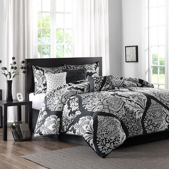 Black comforter shop set king