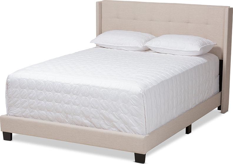 Shop Brookfield Queen Bed Beige Beds CasaOne