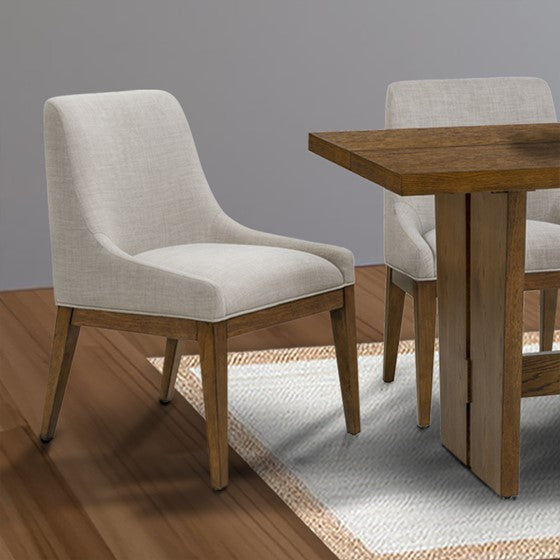 Olliix by Martha Stewart Beige Set of 2 Holls Dining Chairs