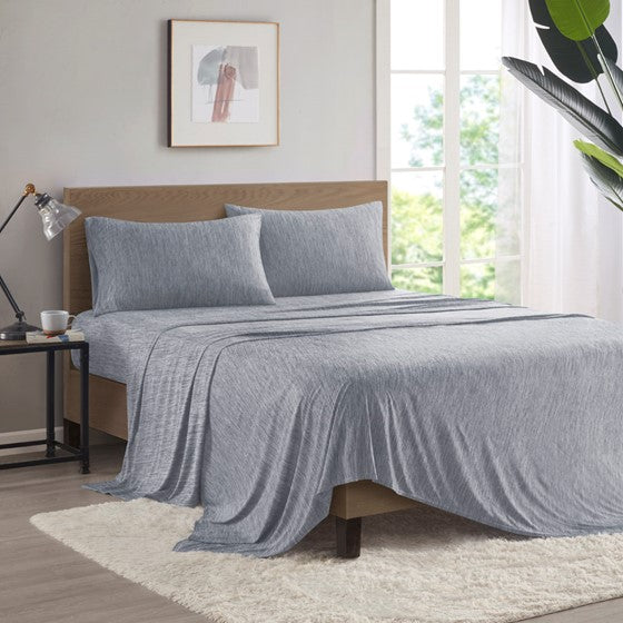 Shop Nylon Blend Sheet Set Grey, Sheets & Sheet Sets