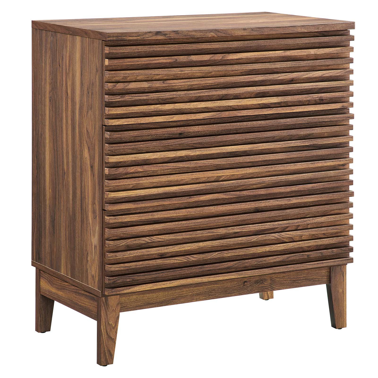 Modway Soma 3-Drawer Dresser in Walnut, 31 x 18.5 x 30