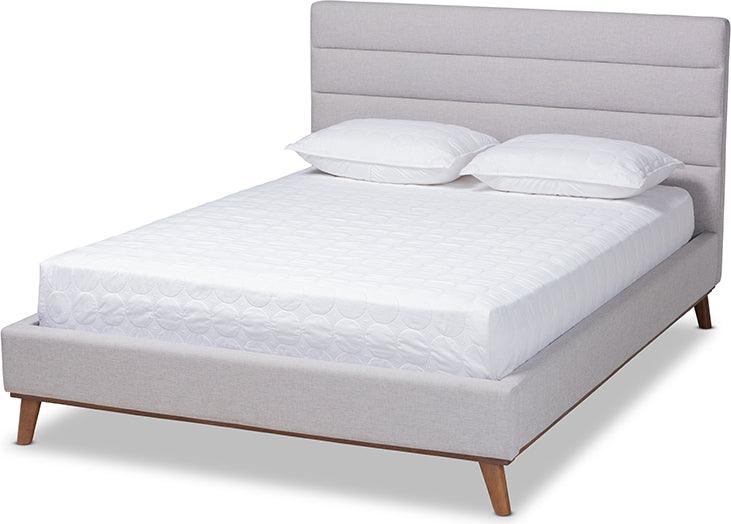 Shop Adelia Queen Bed Light Beige Natural Beds CasaOne