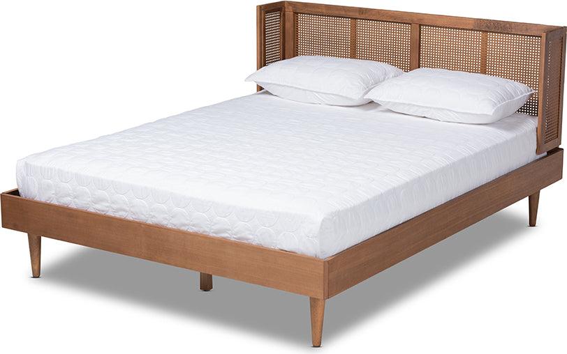 Shop Romy King Bed Ash walnut Beds CasaOne