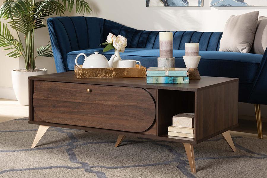 Derwent Coffee Table Dark Brown Contemporary Design Buy Now