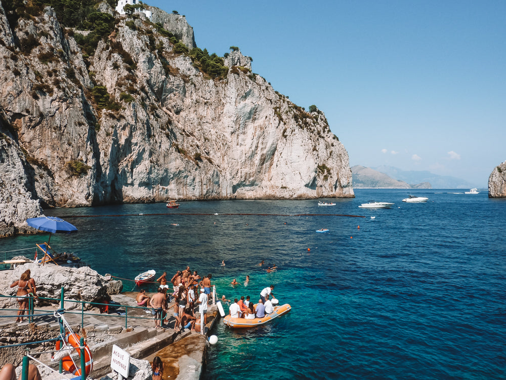 Capri Da Luigi beach club Amalfi Coast Italy