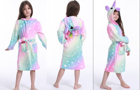 peignoir licorne enfant