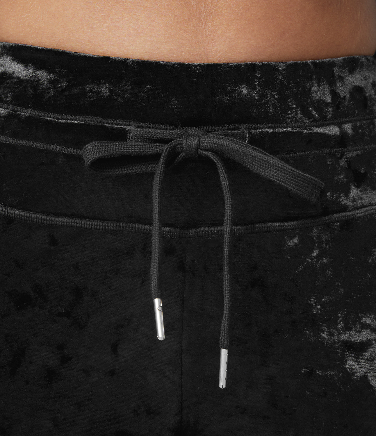 

Halara High Waisted Drawstring Side Pocket Full Length Velvet Casual Joggers - Ultimate Gray