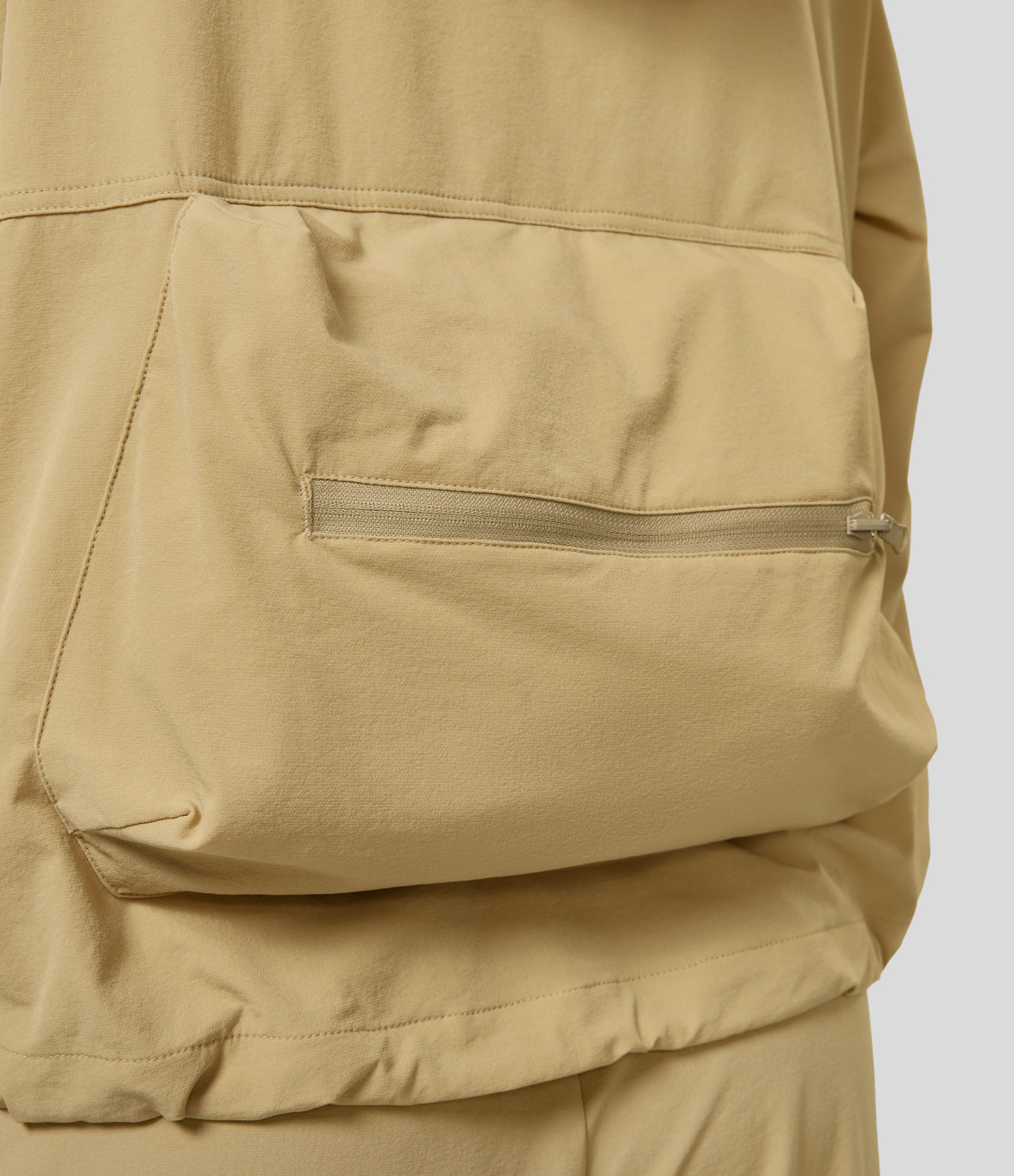 

Halara Hooded Side Pocket Zipper Drawstring Hem Hiking Jacket With Back Pocket Converts Into Bag - Black