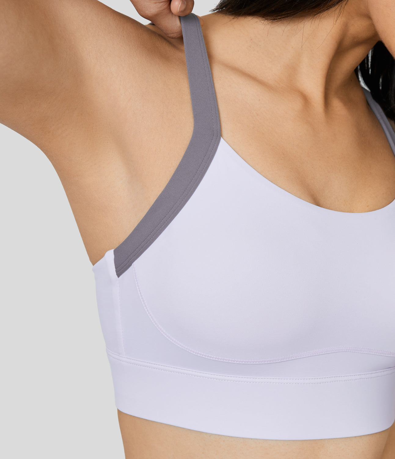 

Halara Medium Support Backless Crisscross Cut Out Adjustable Buckle Running Sports Bra - Pumpkin -  push up bra strapless bra backless bra