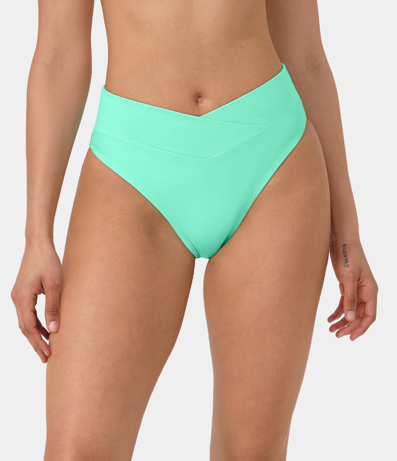 

Halara Crossover Bikini Bottom Swimsuit - Neon Pink
