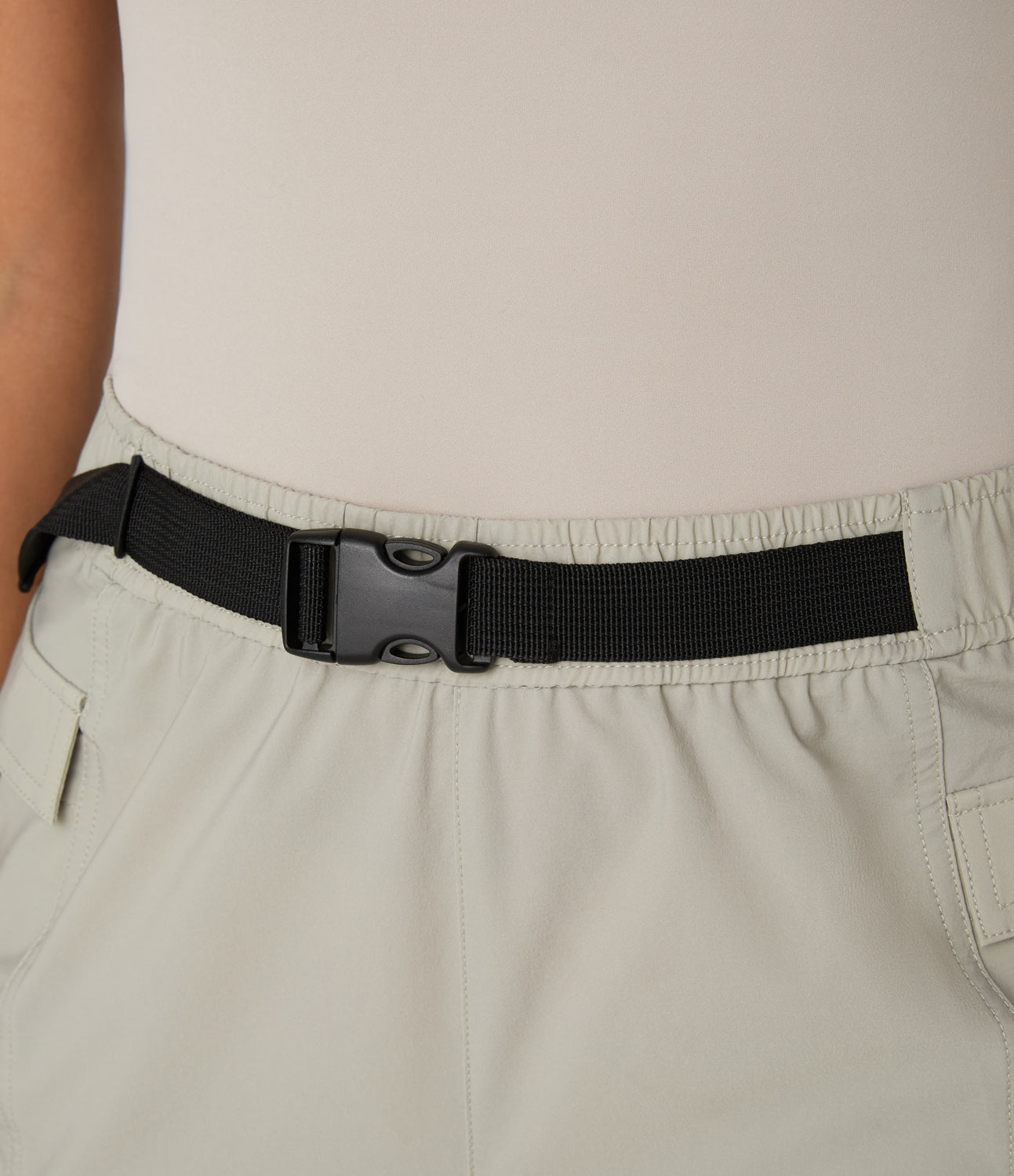 

Halara High Waisted Adjustable Buckle Flap Pocket Split Slight Flare Hiking Cargo Pants - Forest Wild Brown