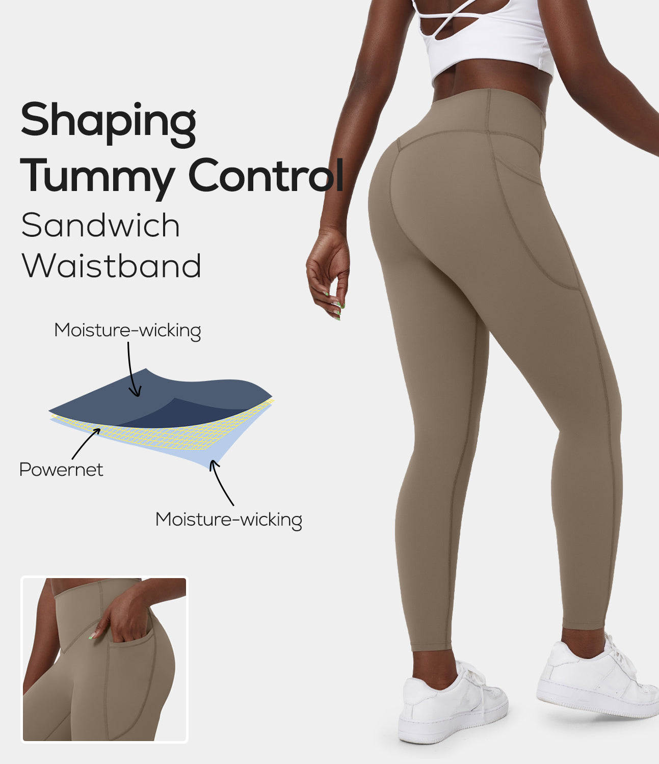 25% Discount! Halara SoCinchedв„ў High Waisted Tummy Control Side