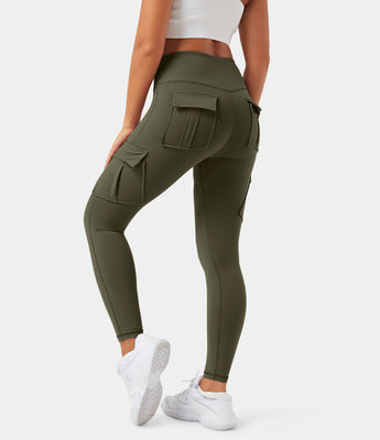 High Waisted Cargo Pocket Skinny Yoga Leggings, HALARA