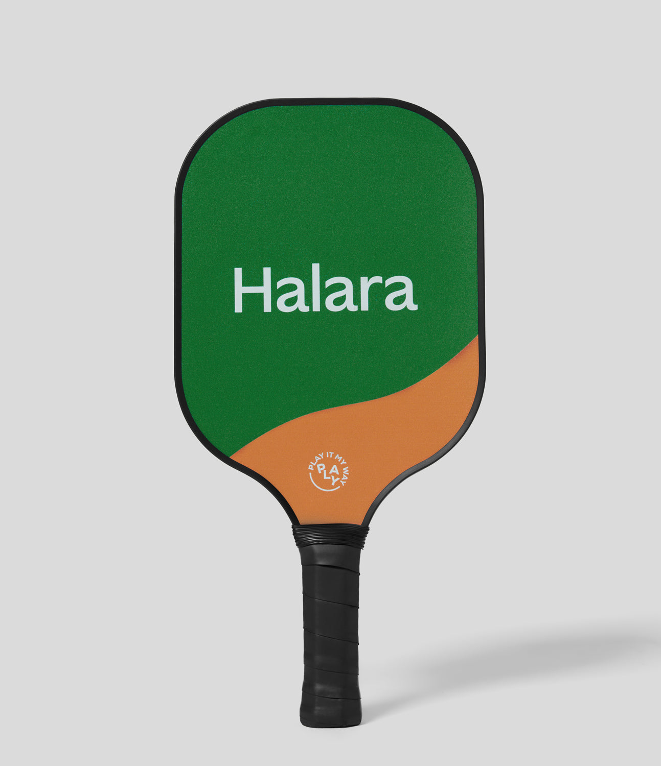 

Halara 1 Set Halara Slogan Print Carbon Fiber Pickleball Paddle With Paddle Cover Without Ball - Green Wavy
