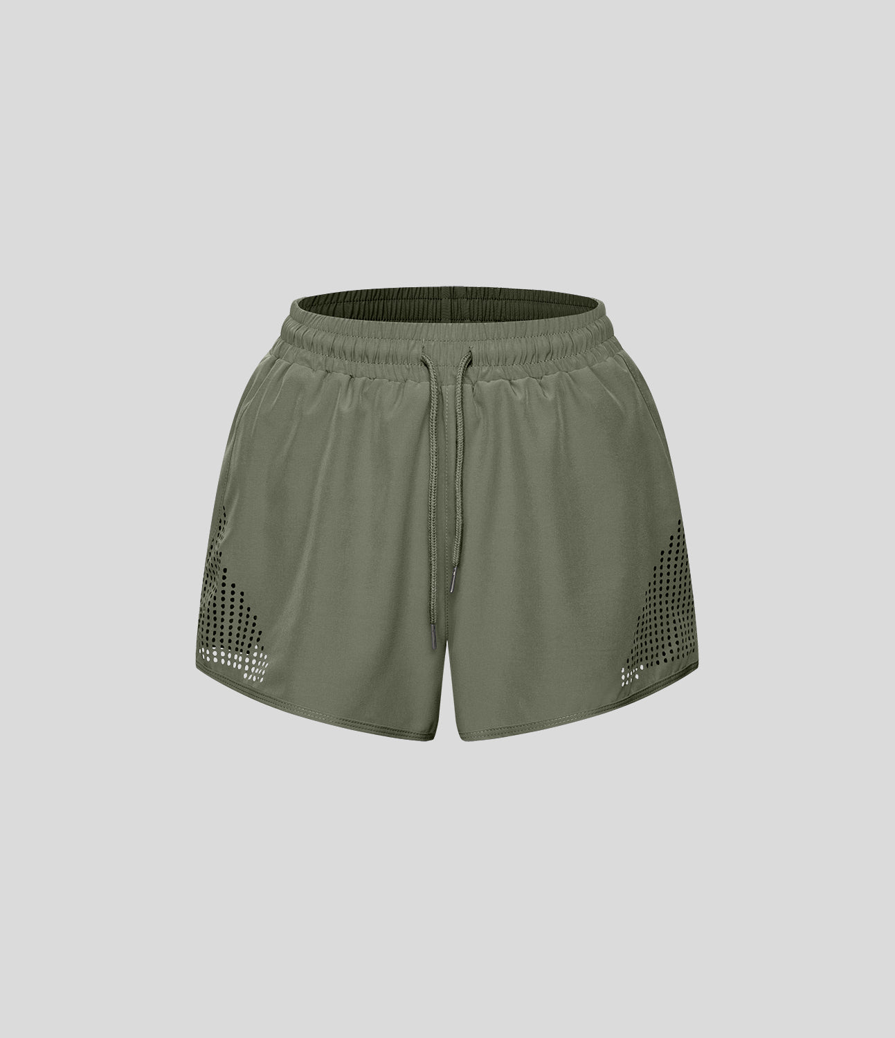 

Halara Mid Rise Drawstring Side Pocket Cut Out 2-in-1 Shorts Gym Short - Coral Red -  booty shorts compression shorts yoga shorts