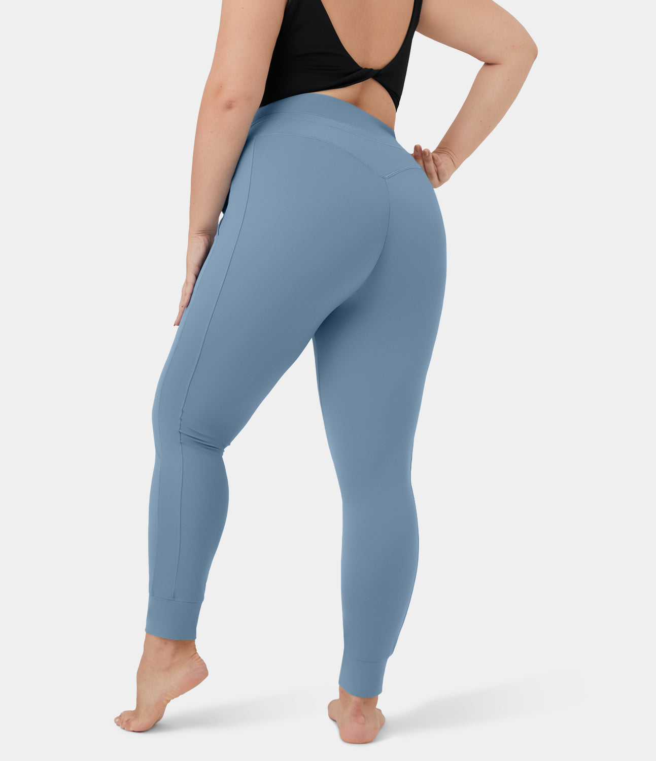 Women's Softlyzero™ Crossover Pocket Plain Leggings - Halara